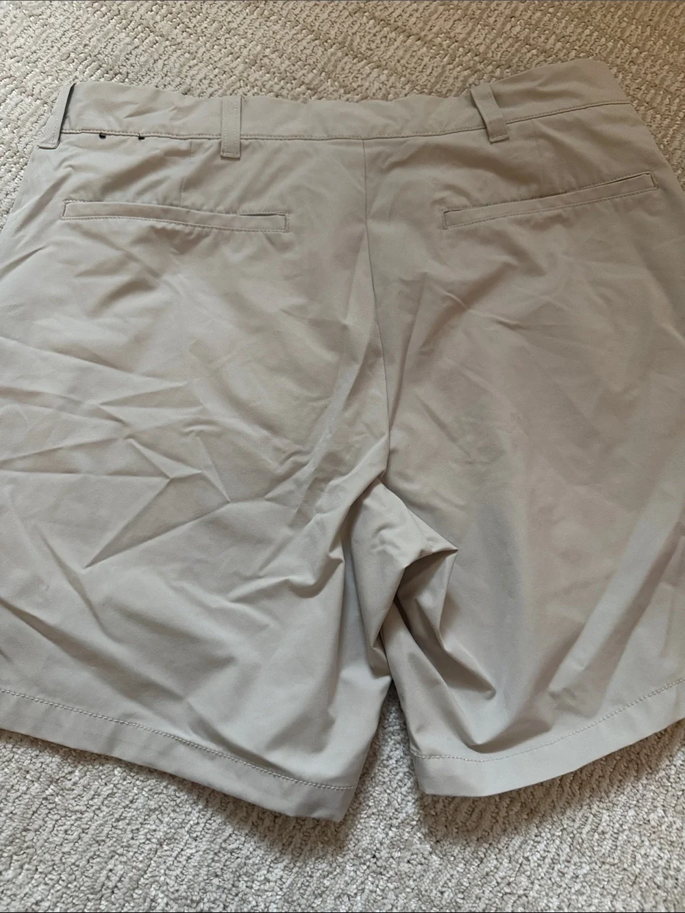 J. Crew Factory Men’s Khaki Flat-Front Performance Shorts